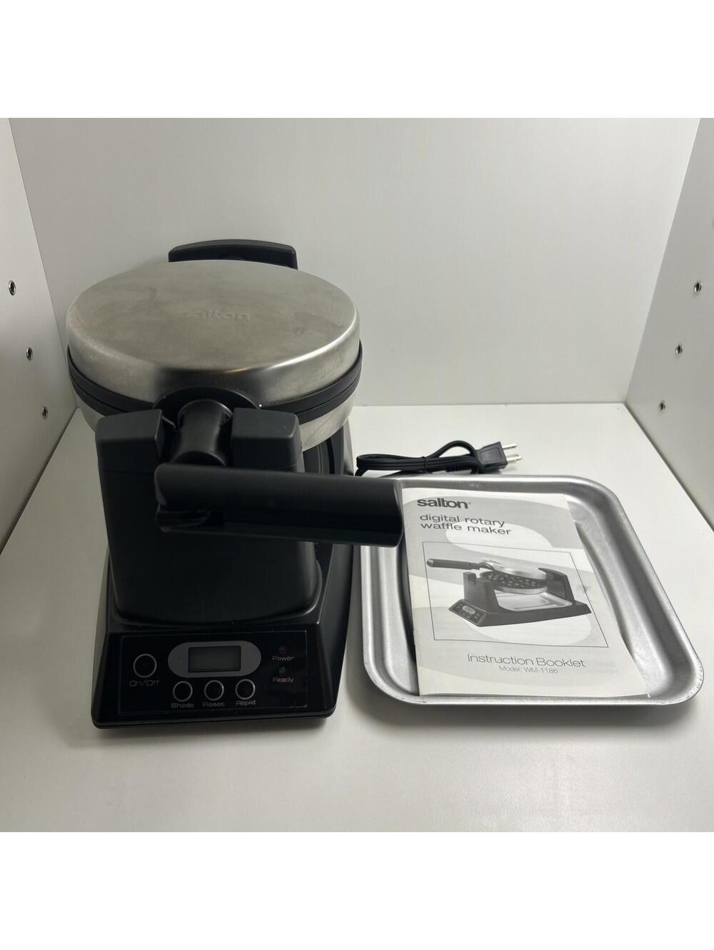 Salton digital rotary waffle maker WM-1186 Complete